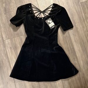 Elegant Black Velvet Dress: the Kooples